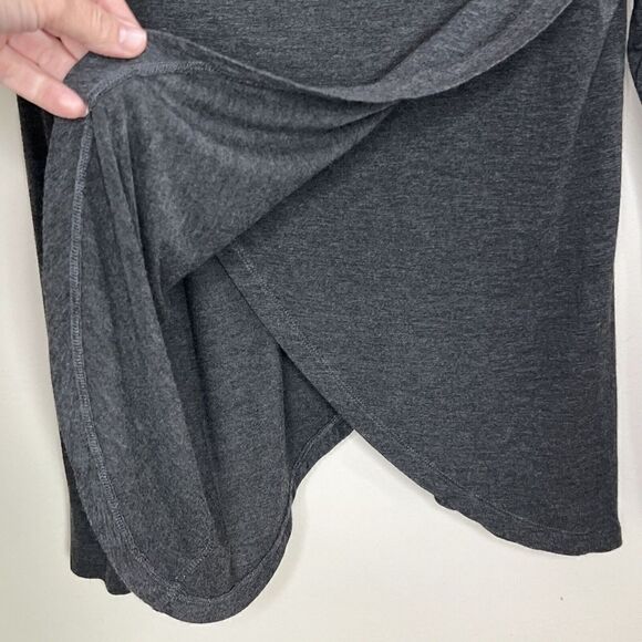 ZENANA Outfitters Small Gray Long Sleeved Cowl Neck Blouse - Picture 4 of 9